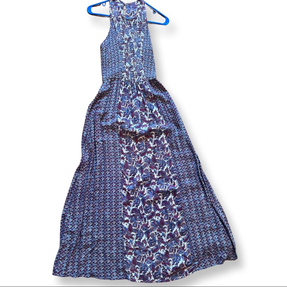 Paisly racer back maxi dress